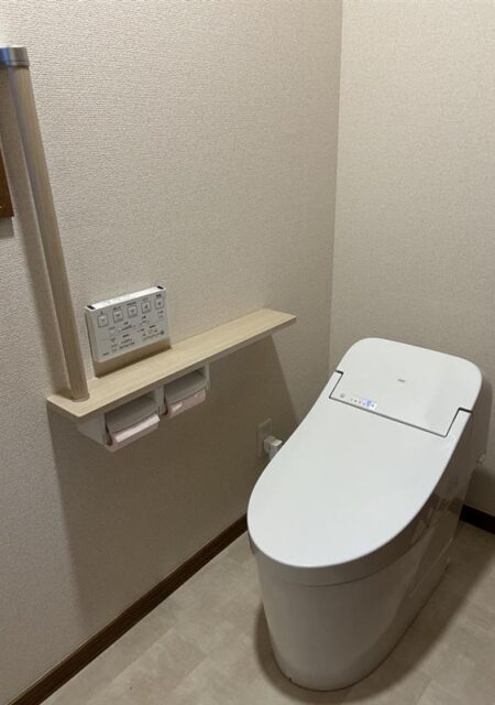 トイレ：福島県郡山市　ロータンクですっきり綺麗なトイレリフォーム